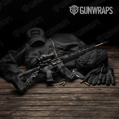 Ragged Elite Black AR-15 Gun Skin Vinyl Wraps