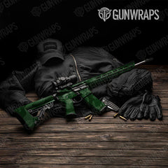 Ragged Elite Green AR-15 Gun Skin Vinyl Wraps