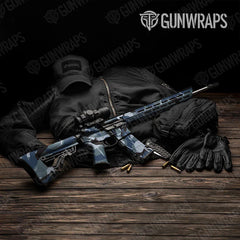 Ragged Navy AR-15 Gun Skin Vinyl Wraps