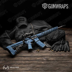 Realtree Aspect Ocean Blue AR-15 Gun Skin Vinyl Wraps
