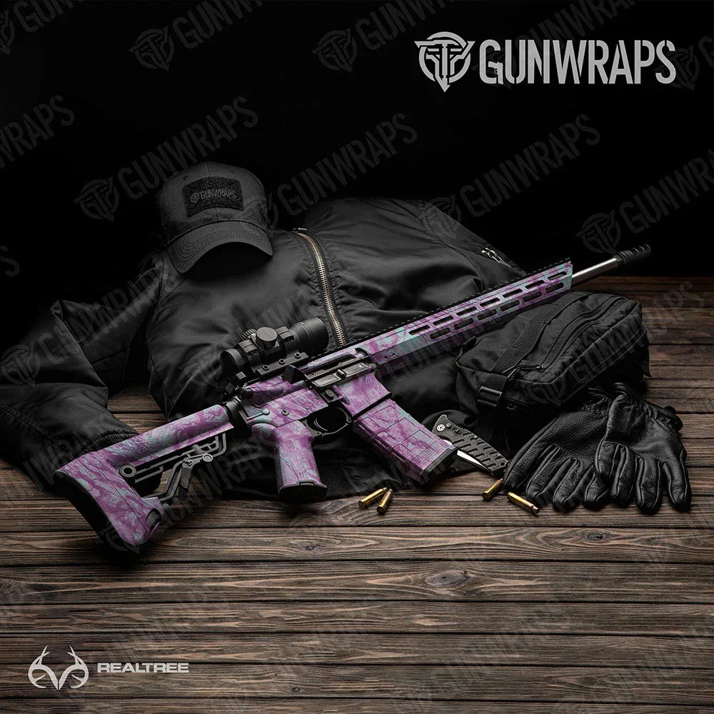 Realtree Aspect Ocean Spray AR-15 Gun Skin Vinyl Wraps