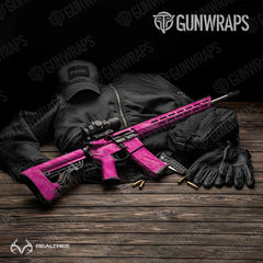 Realtree Fishing Magenta AR-15 Gun Skin Vinyl Wraps