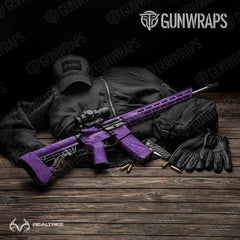 Realtree Fishing Purple AR-15 Gun Skin Vinyl Wraps