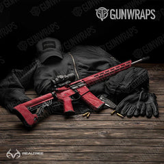 Realtree Fishing Red AR-15 Gun Skin Vinyl Wraps