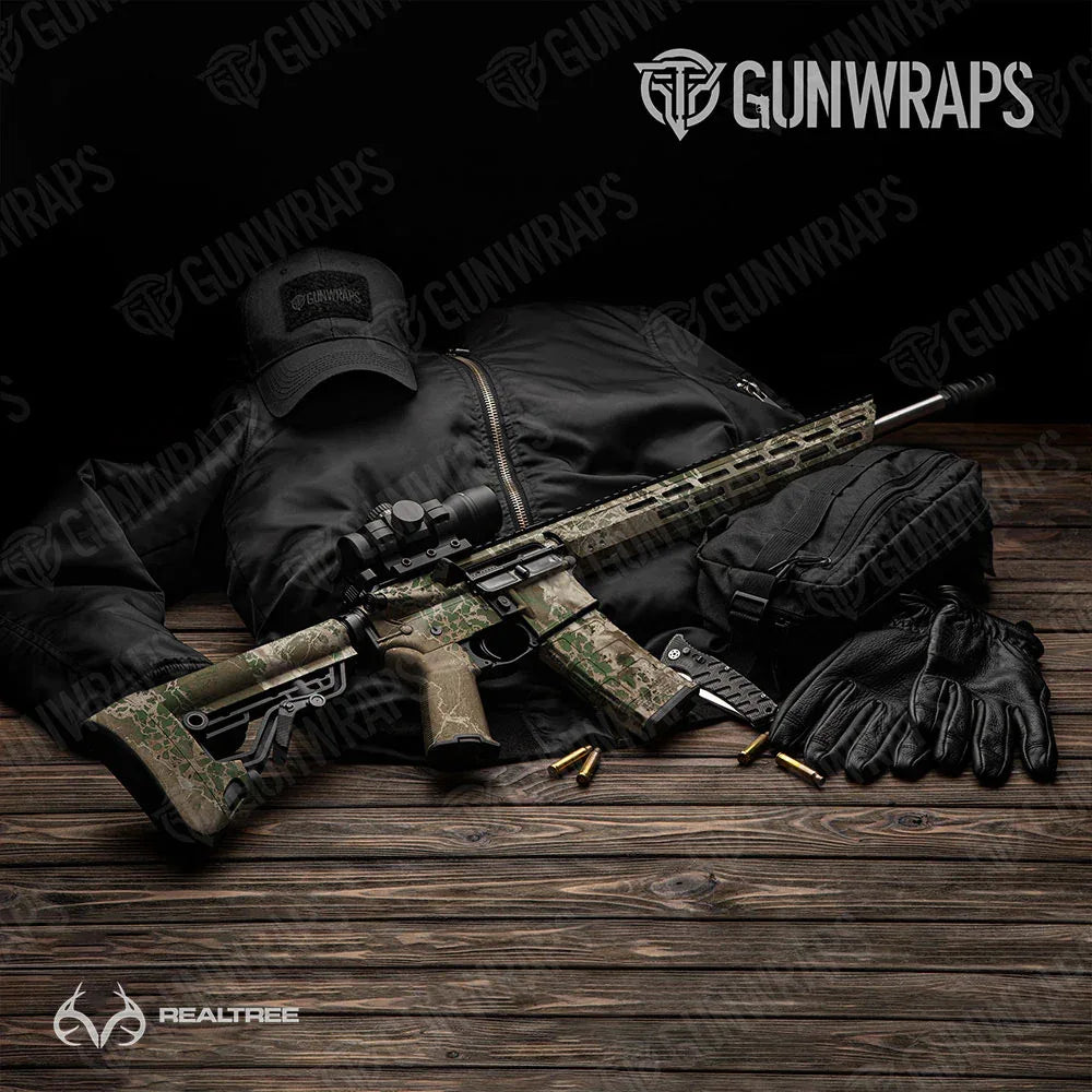 Realtree WAV3 Hillside AR-15 Gun Skin Vinyl Wraps