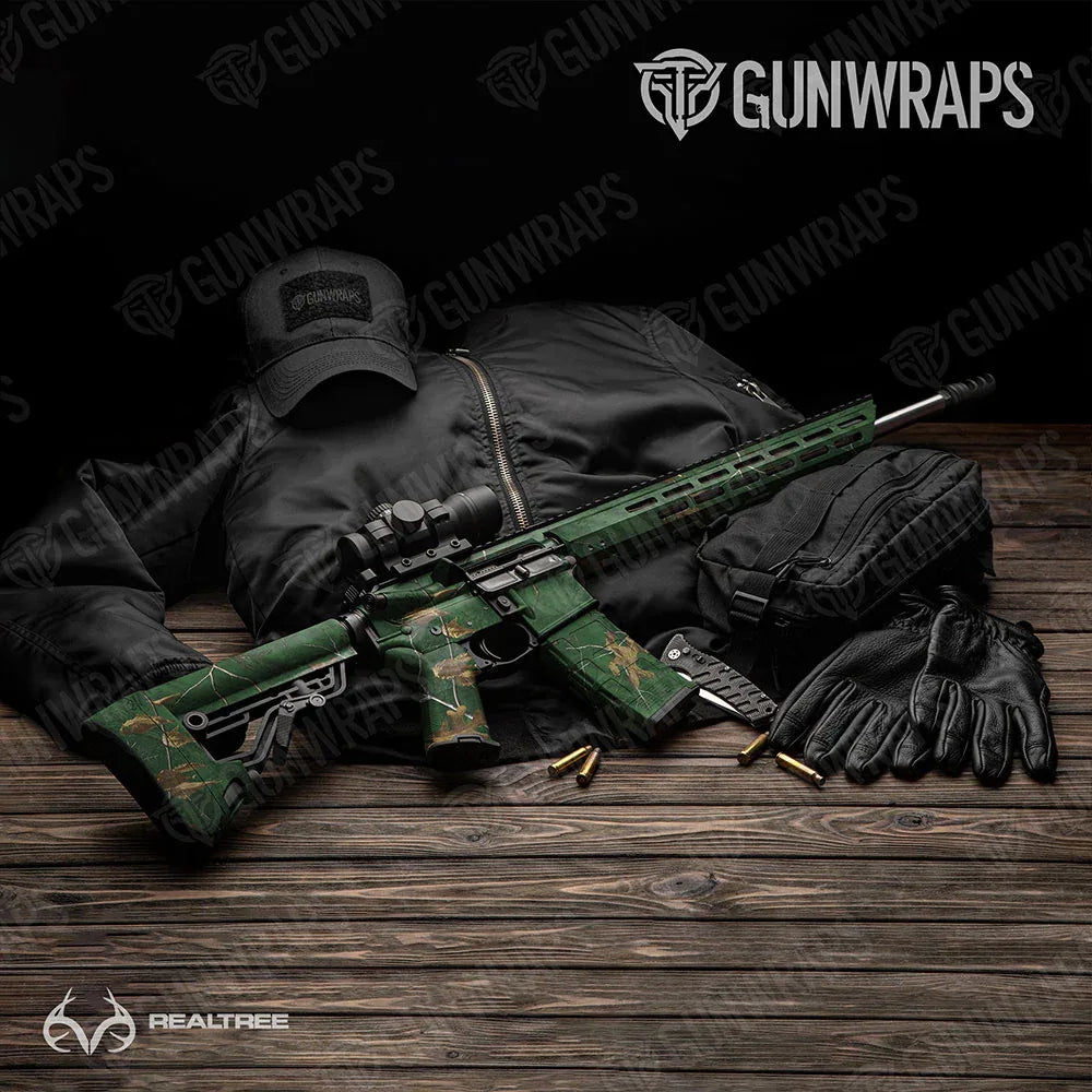 Realtree XTRA Colors Green AR-15 Gun Skin Vinyl Wraps