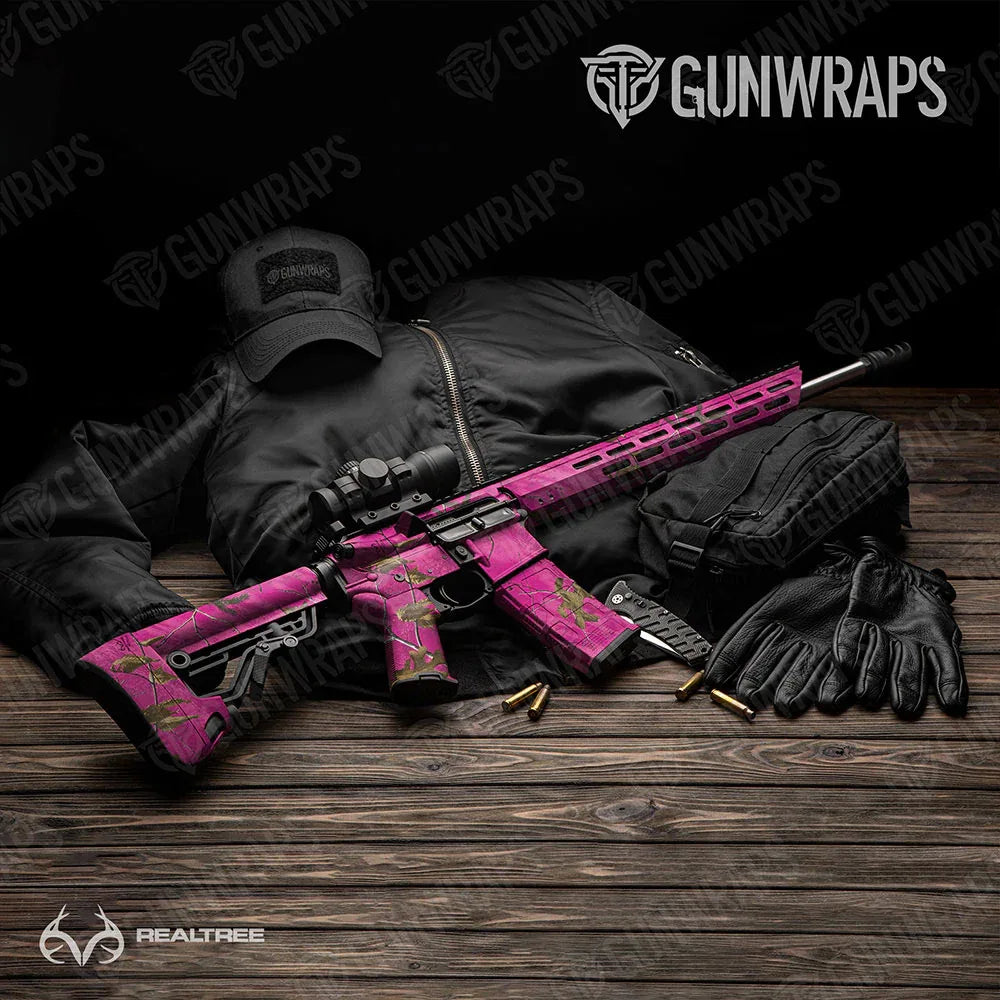 Realtree XTRA Colors Magenta AR-15 Gun Skin Vinyl Wraps