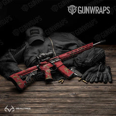 Realtree XTRA Colors Red AR-15 Gun Skin Vinyl Wraps