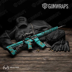 Realtree XTRA Colors Tiffany Blue AR-15 Gun Skin Vinyl Wraps