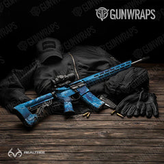 Realtree XTREME Dark Blue AR-15 Gun Skin Vinyl Wraps