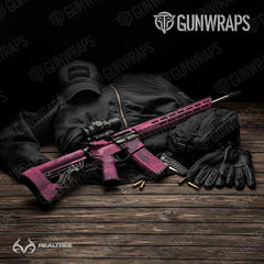 Realtree XTREME Dark Magenta AR-15 Gun Skin Vinyl Wraps