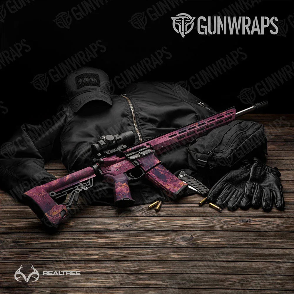 Realtree XTREME Gothic Grape AR-15 Gun Skin Vinyl Wraps