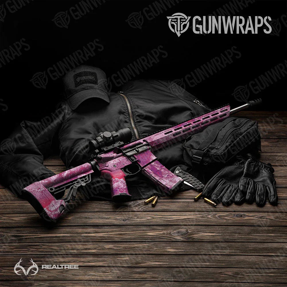 Realtree XTREME Hot Pop AR-15 Gun Skin Vinyl Wraps