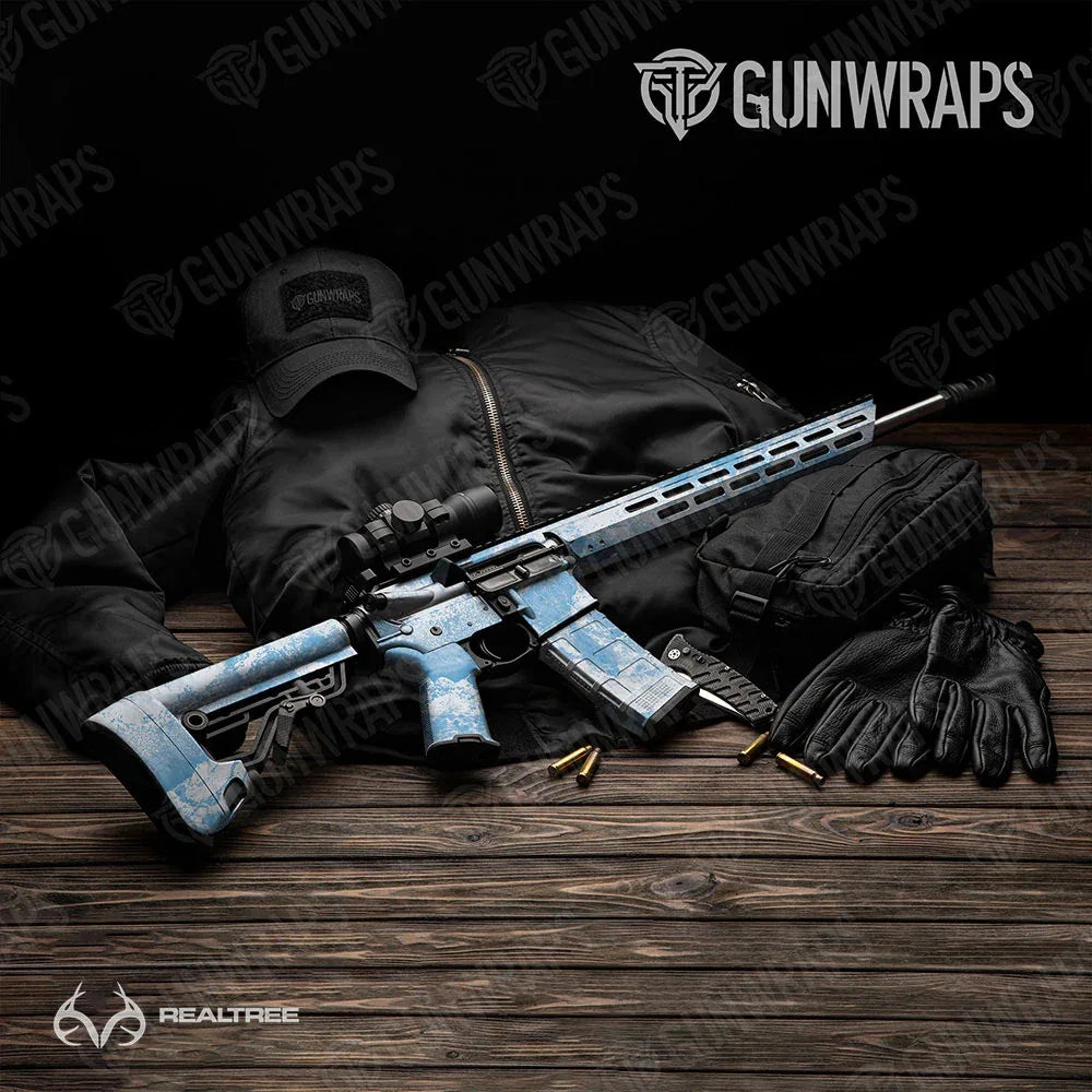 Realtree XTREME Ice AR-15 Gun Skin Vinyl Wraps