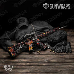 Sirphis Wildfire AR-15 Gun Skin Vinyl Wraps