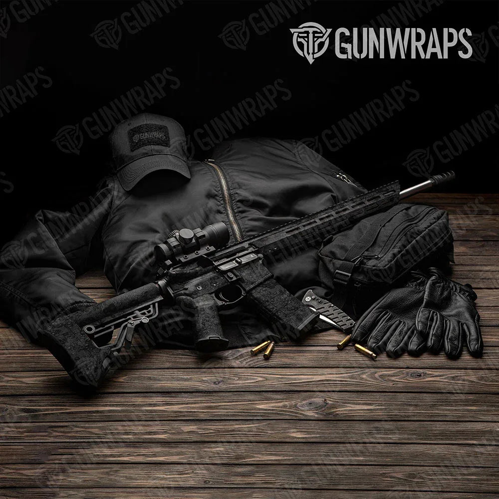 Toadaflage Black AR-15 Gun Skin Vinyl Wraps