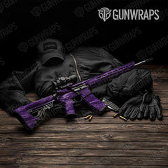 Vietnam Tiger Stripe Elite Purple AR-15 Gun Skin Vinyl Wraps