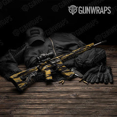 Vietnam Tiger Stripe Militant Yellow AR-15 Gun Skin Vinyl Wraps