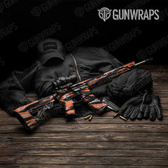 Vietnam Tiger Stripe Orange Tiger AR-15 Gun Skin Vinyl Wraps