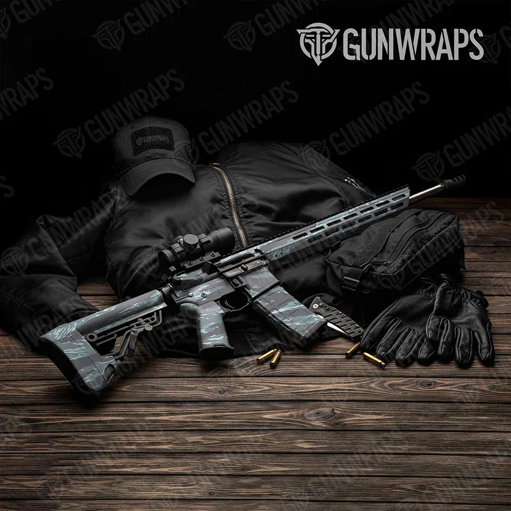 Vietnam Tiger Stripe Overcast AR-15 Gun Skin Vinyl Wraps