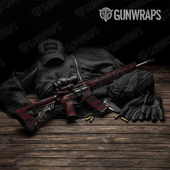 Vietnam Tiger Stripe Vampire Red AR-15 Gun Skin Vinyl Wraps