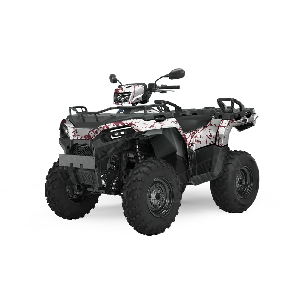Bloodbath White ATV Wraps