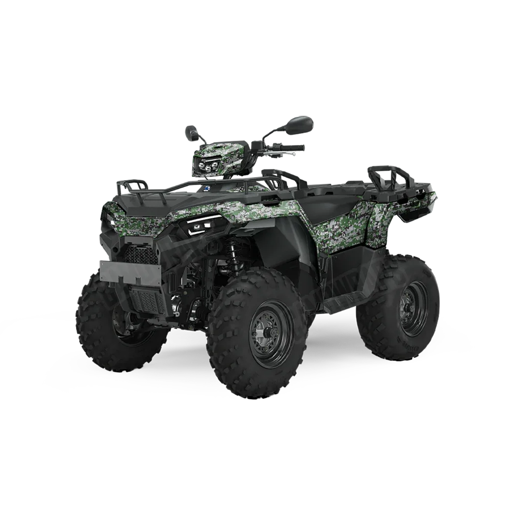 Digital Green Tiger ATV Wraps