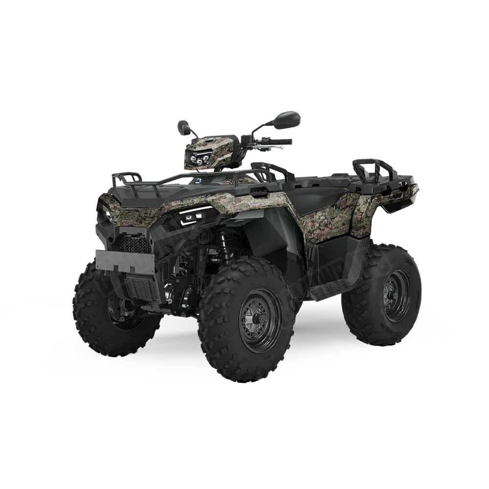 Digital Militant Red ATV Wraps