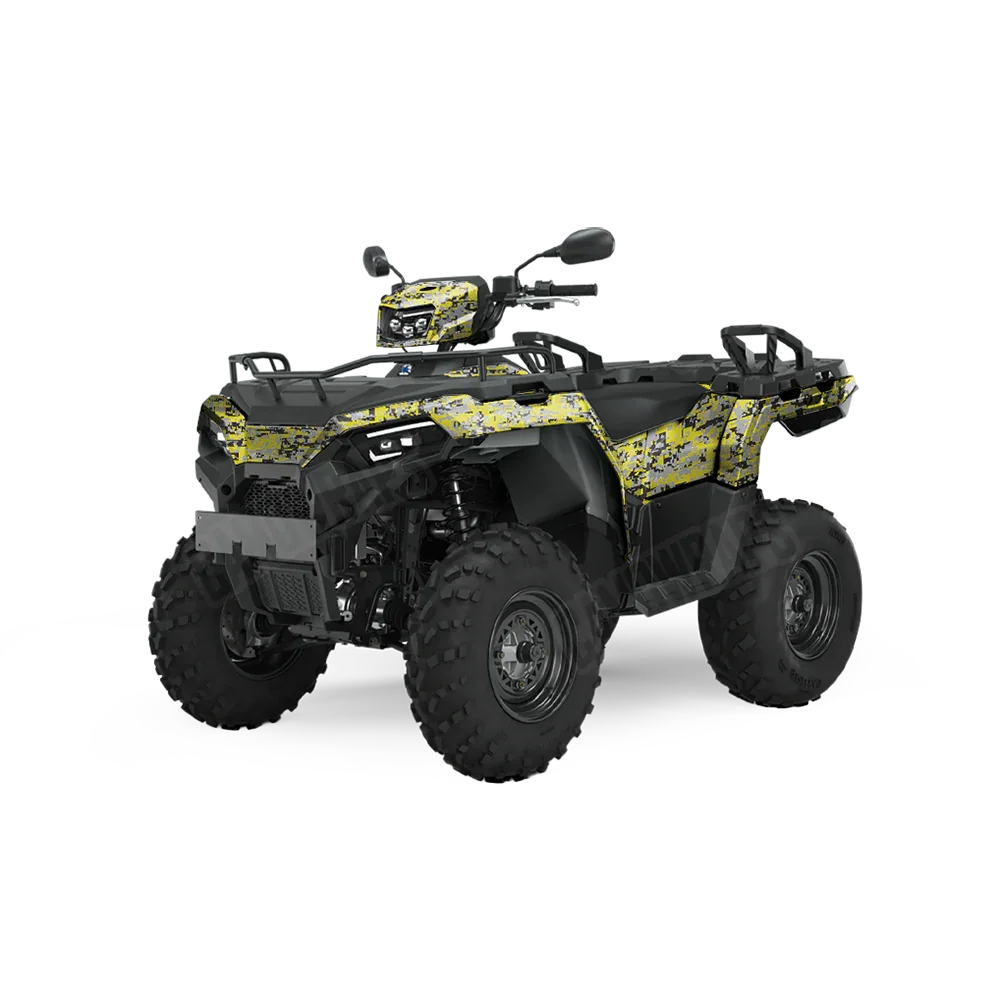 Digital Yellow Tiger ATV Wraps
