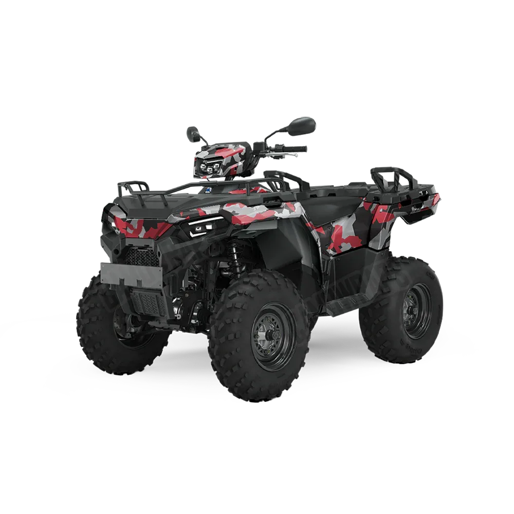 Erratic Red Tiger ATV Wraps
