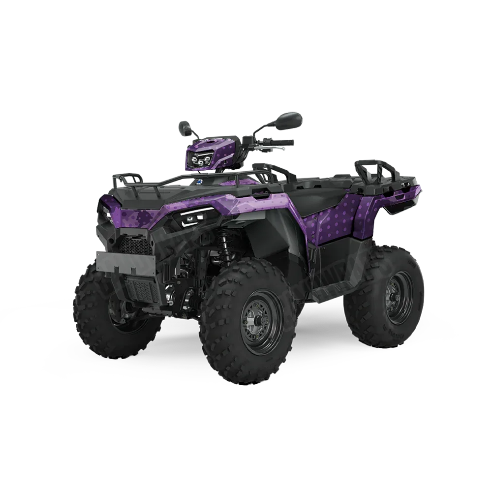 Halftone Splatter Elite Purple ATV Wraps