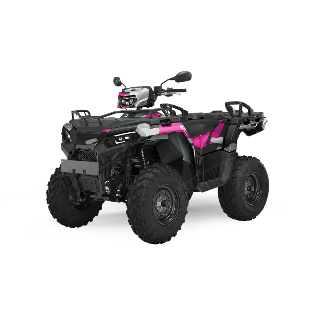 Classic Magenta Tiger ATV Wraps
