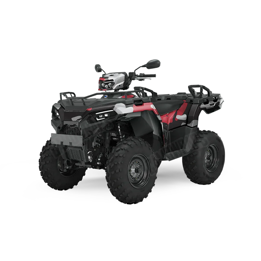 Classic Red Tiger ATV Wraps