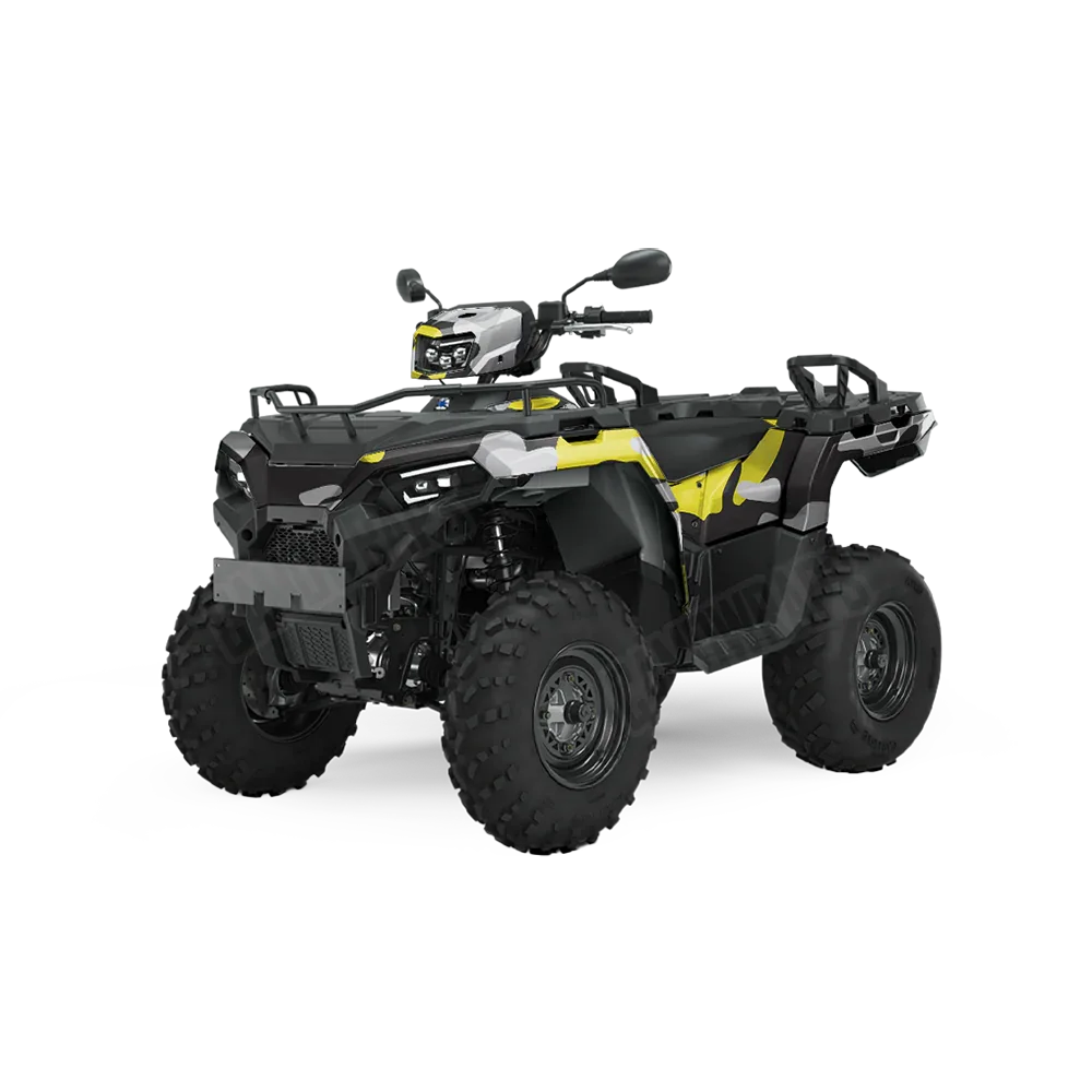 Classic Yellow Tiger ATV Wraps