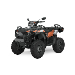 Ragged Orange Tiger ATV Wraps