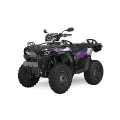 Ragged Purple Tiger ATV Wraps