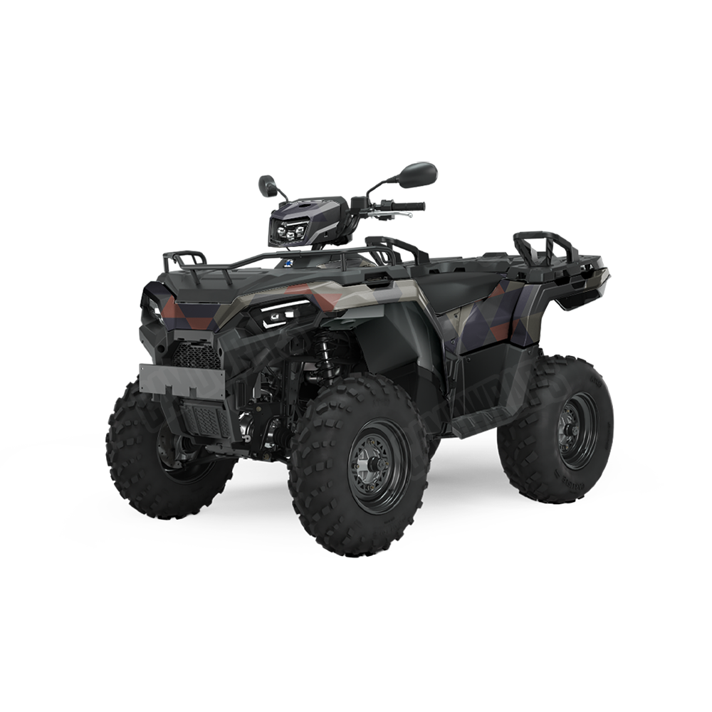Triangle Blue Copper ATV Wraps