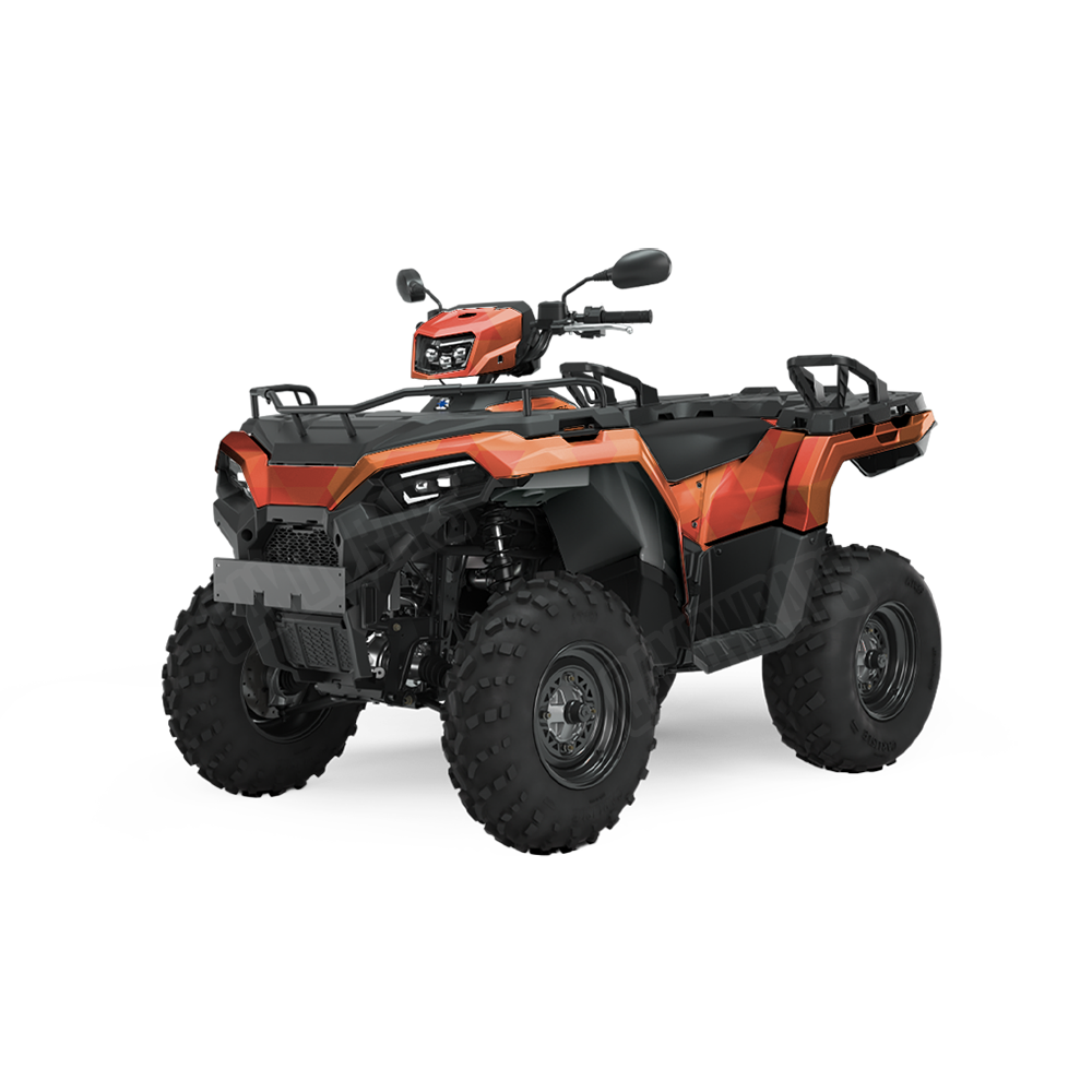 Triangle Elite Orange ATV Wraps