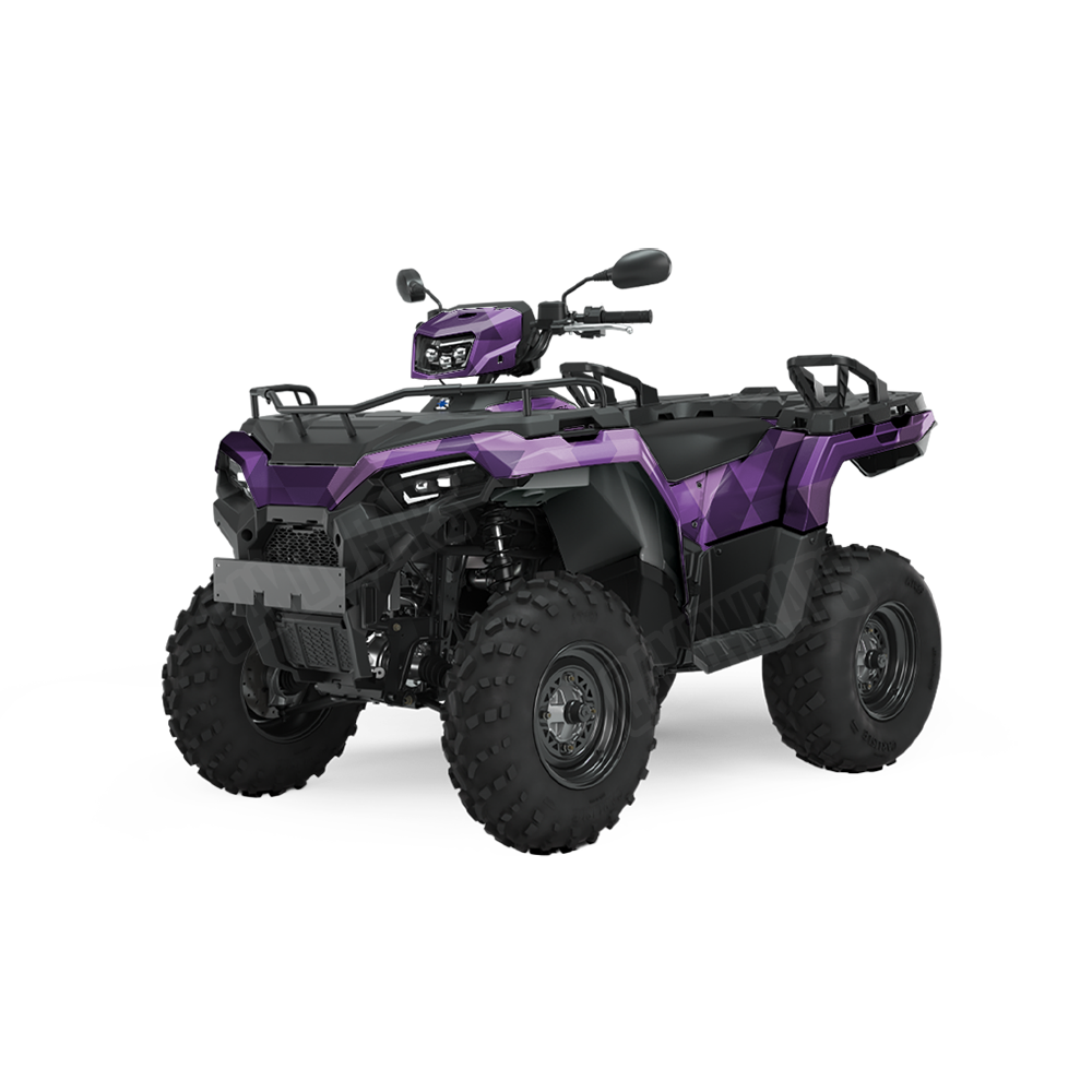 Triangle Elite Purple ATV Wraps