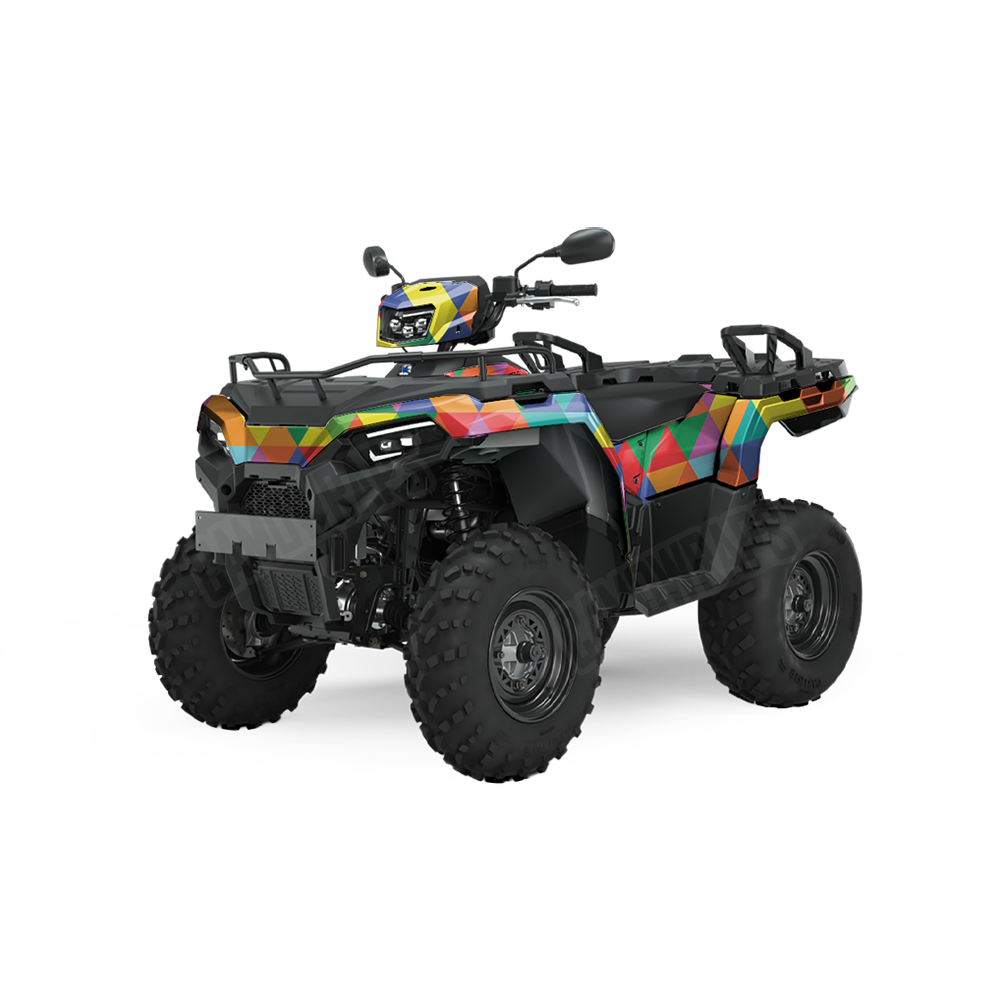 Triangle Multicolor ATV Wraps