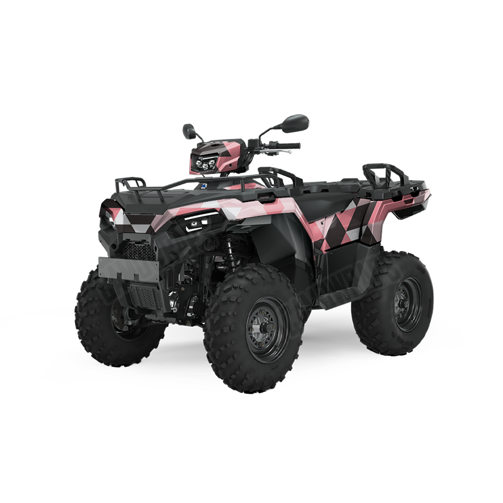 Triangle Pink ATV Wraps