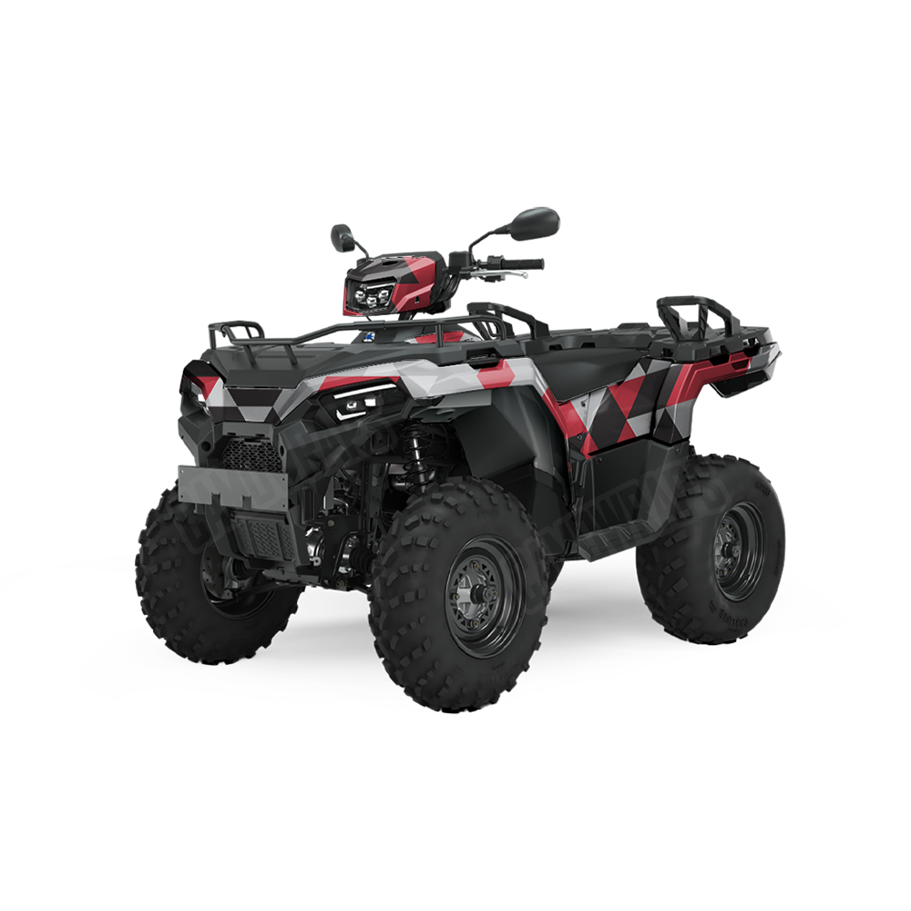 Triangle Red Tiger ATV Wraps