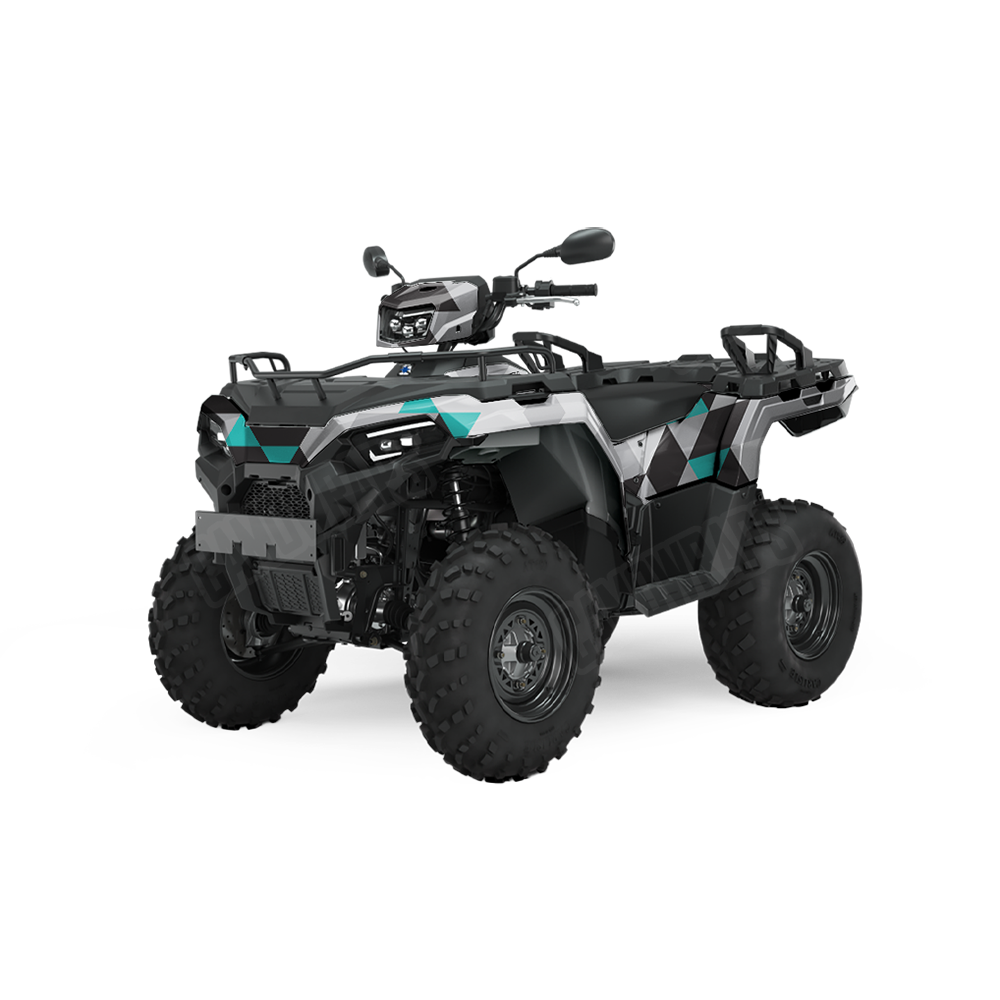 Triangle Urban Tiffany Blue ATV Wraps