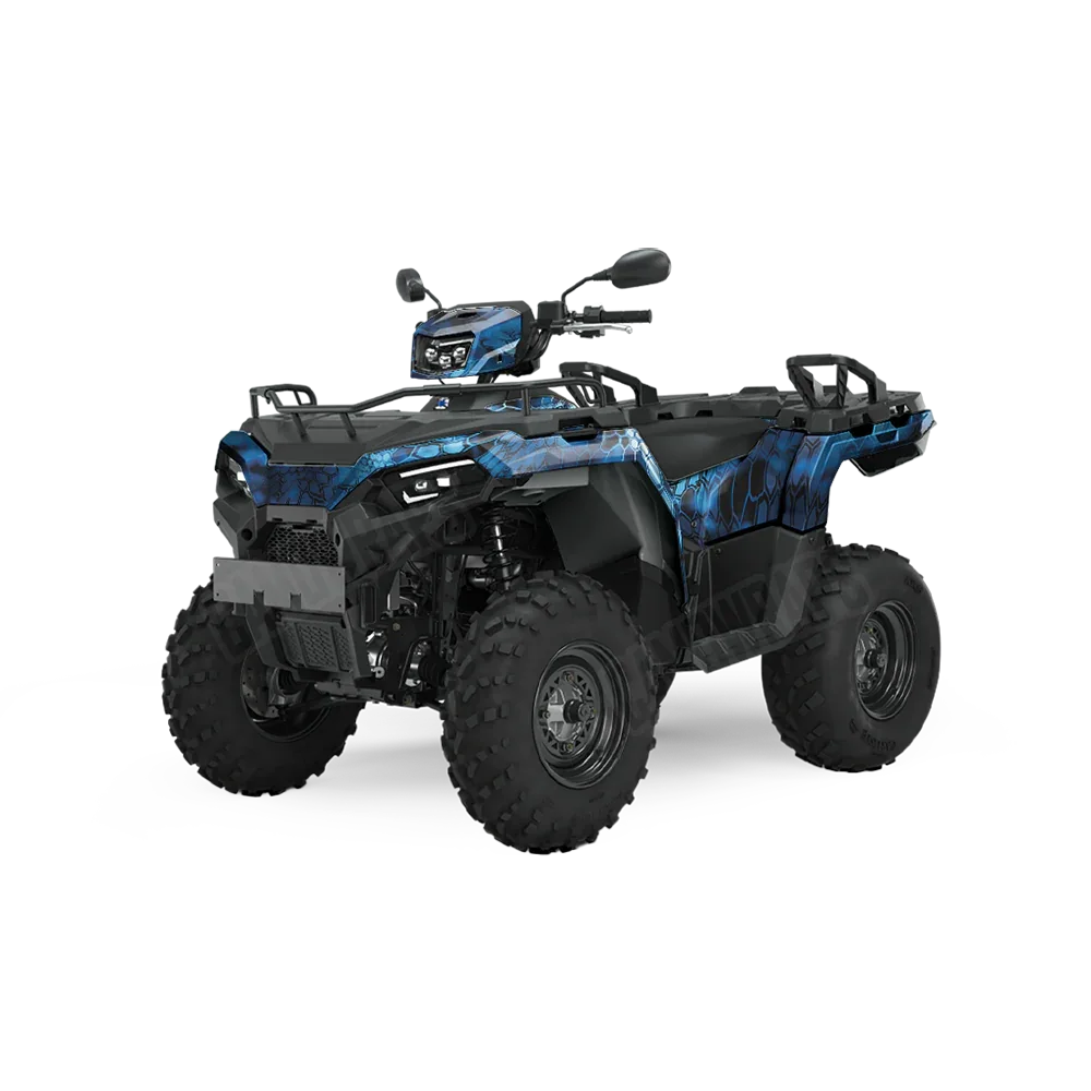 Kryptek Blue Lightning ATV Wraps