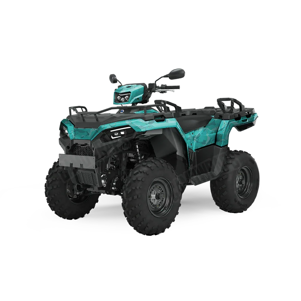 Battle Storm Elite Tiffany Blue ATV Wraps