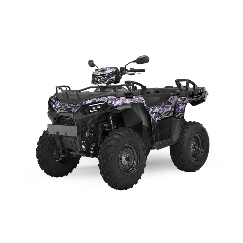 Classic Purple Tiger ATV Wraps