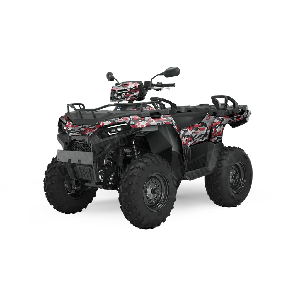 Classic Red Tiger ATV Wraps