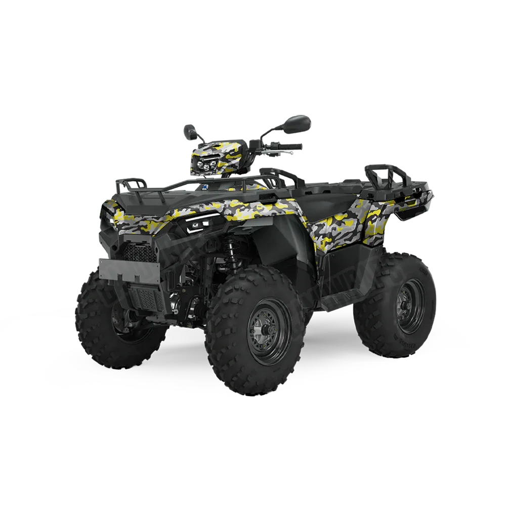 Classic Yellow Tiger ATV Wraps
