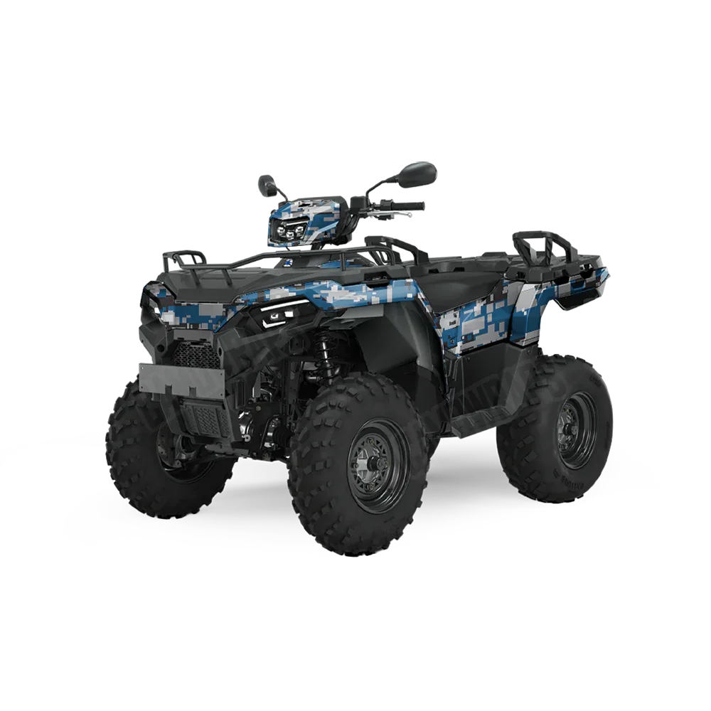 Digital Blue Tiger ATV Wraps