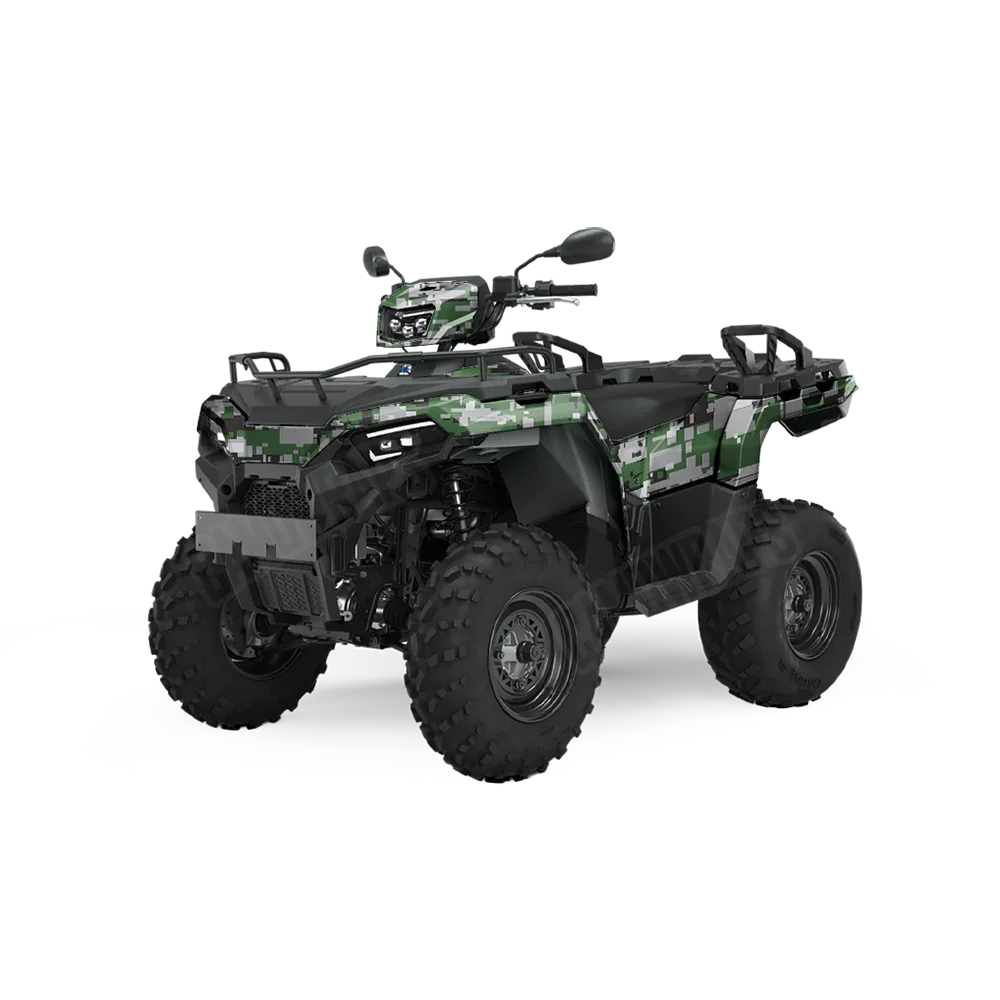 Digital Green Tiger ATV Wraps